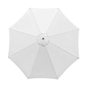 Polyester Parasol Replacement Cloth Round Garden Umbrella Cover, Size: Diameter 2.7m 8 Ribs(Black)