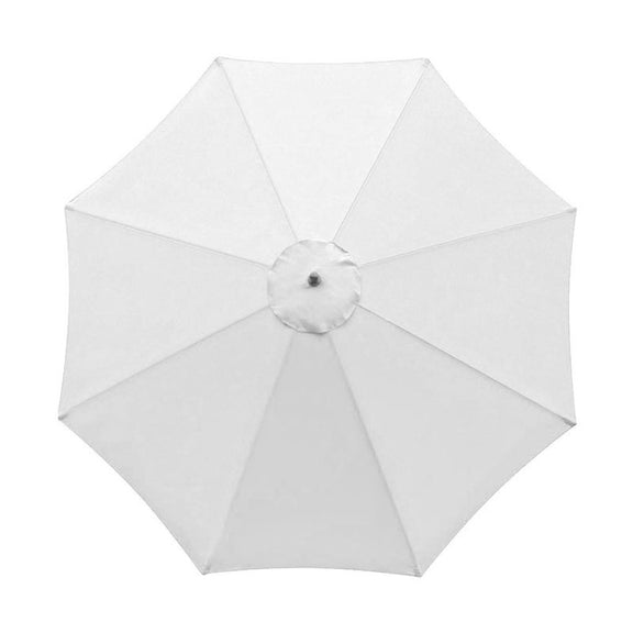 Polyester Parasol Replacement Cloth Round Garden Umbrella Cover, Size: Diameter 2.7m 8 Ribs(Black)