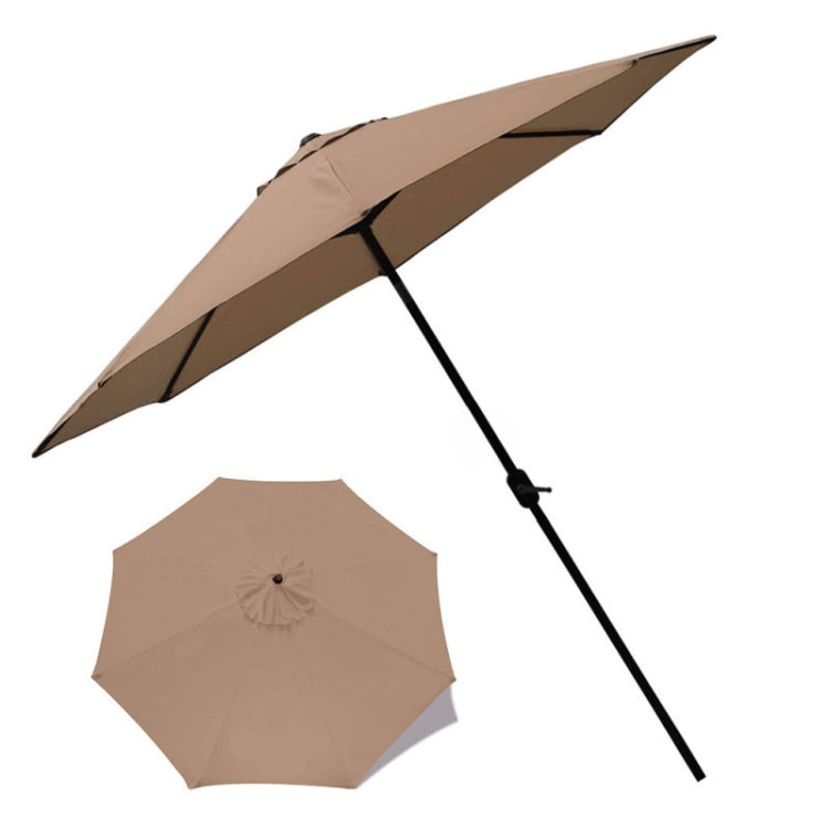 Polyester Parasol Replacement Cloth Round Garden Umbrella Cover, Size: Diameter 2.7m 8 Ribs(Black)