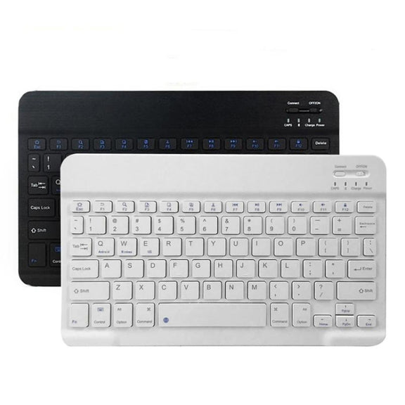 YS-001 9.7-10.1 Inch Tablets Phones Universal Mini Wireless Bluetooth Keyboard, Style:Only Keypad(White)