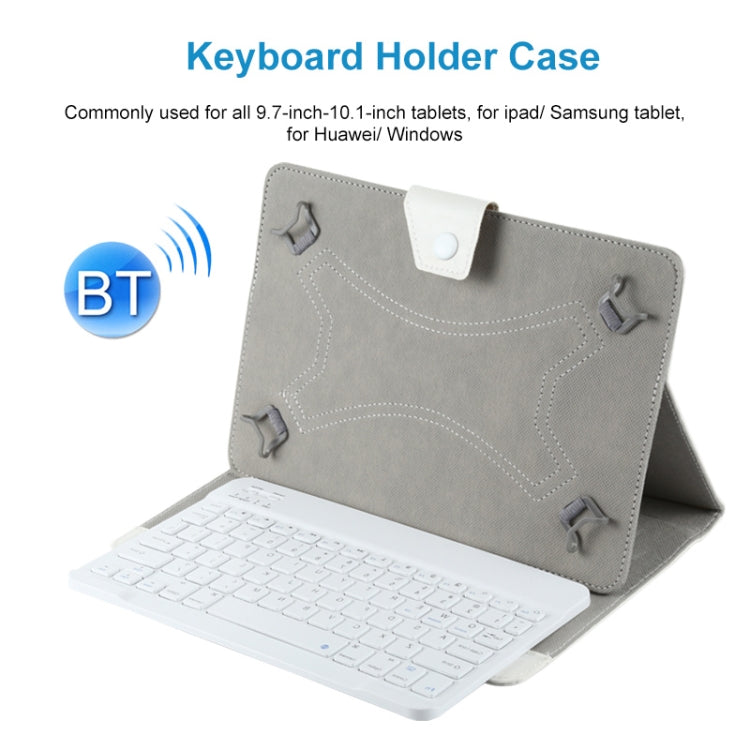 YS-001 9.7-10.1 Inch Tablets Phones Universal Mini Wireless Bluetooth Keyboard, Style:Only Keypad(White)