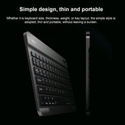 YS-001 9.7-10.1 Inch Tablets Phones Universal Mini Wireless Bluetooth Keyboard, Style:with Bluetooth Mouse(White)