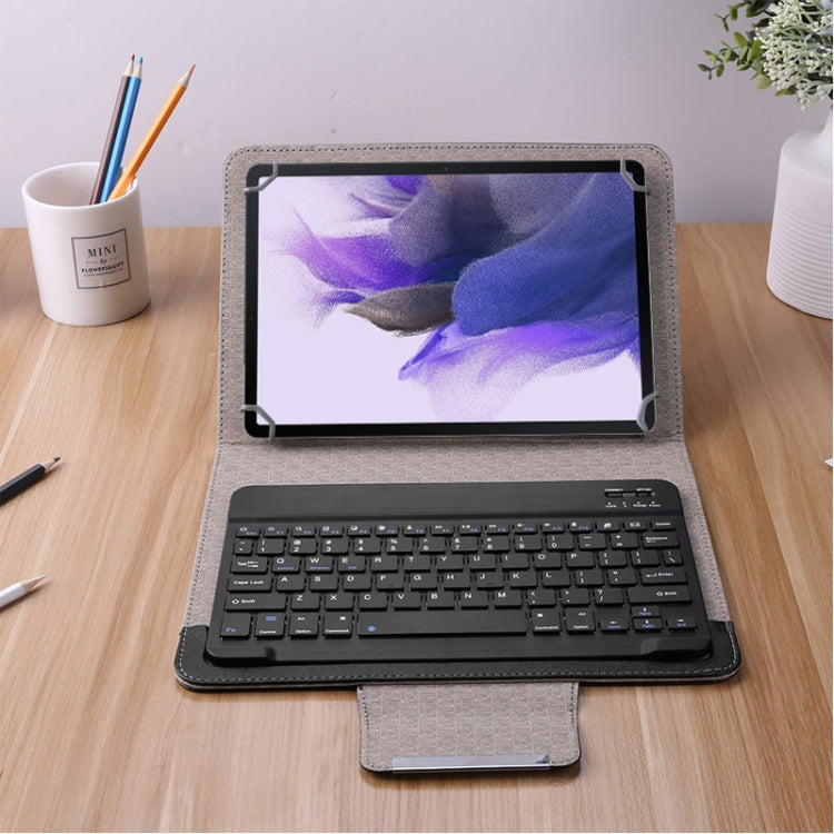 YS-001 9.7-10.1 Inch Tablets Phones Universal Mini Wireless Bluetooth Keyboard, Style:with Bluetooth Mouse(White)