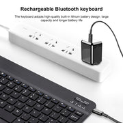 YS-001 9.7-10.1 Inch Tablets Phones Universal Mini Wireless Bluetooth Keyboard, Style:with Bluetooth Mouse(White)