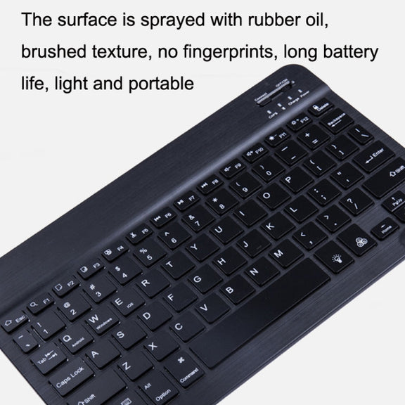 10 Inch RGB Colorful Backlit Bluetooth Keyboard And Mouse Set For Mobile Phone / Tablet(White)