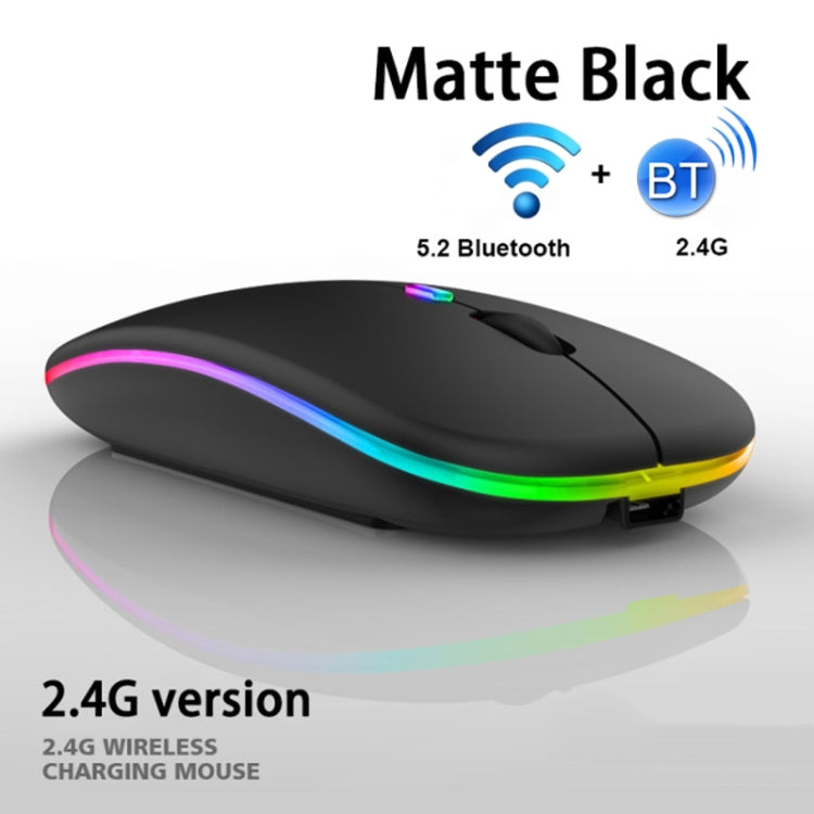 10 Inch RGB Colorful Backlit Bluetooth Keyboard And Mouse Set For Mobile Phone / Tablet(White)