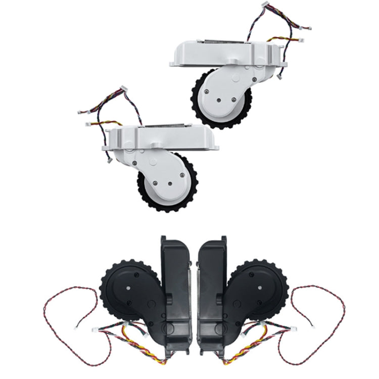 2 PCS Sweep And Mop Machine Walking Wheel For Mijia STYJ02YM / MVVC01-JG(White)