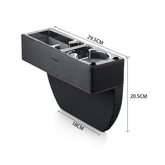 SUSISUN SNH010 Car Seat Gap Storage Box, Style:Co-driver(Apricot)