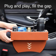 SUSISUN SNH010 Car Seat Gap Storage Box, Style:Co-driver(Apricot)