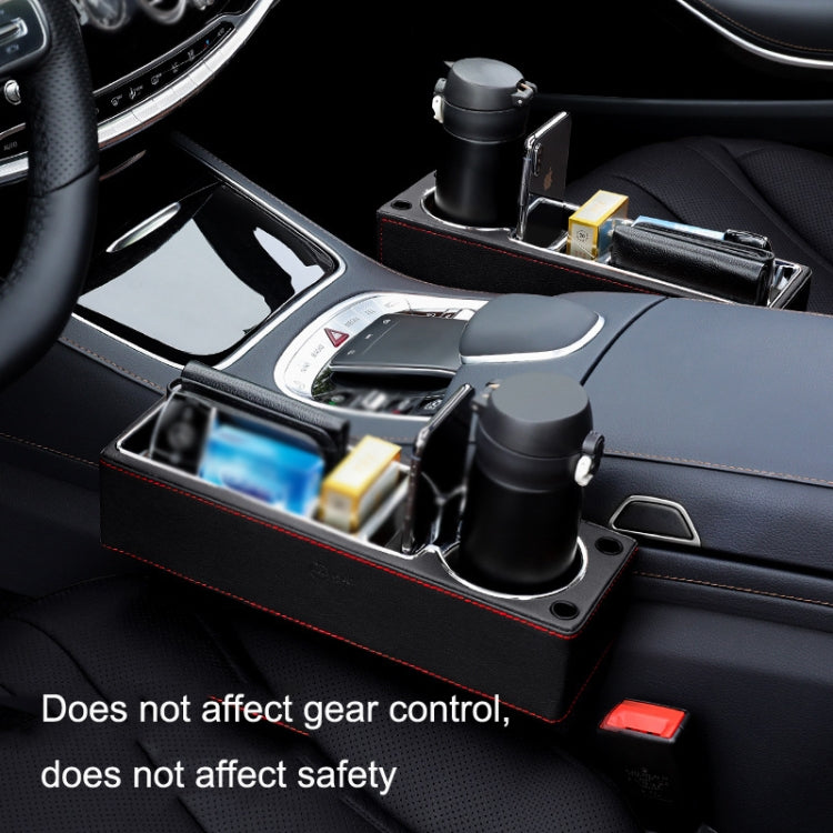 SUSISUN SNH010 Car Seat Gap Storage Box, Style:Co-driver(Apricot)