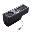 SUSISUN SNH010 Car Seat Gap Storage Box, Style:Positive Drive USB Charging(Black) - Stowing Tidying by SUSISUN | Online Shopping South Africa | PMC TechLife | Buy Now Pay Later Mobicred