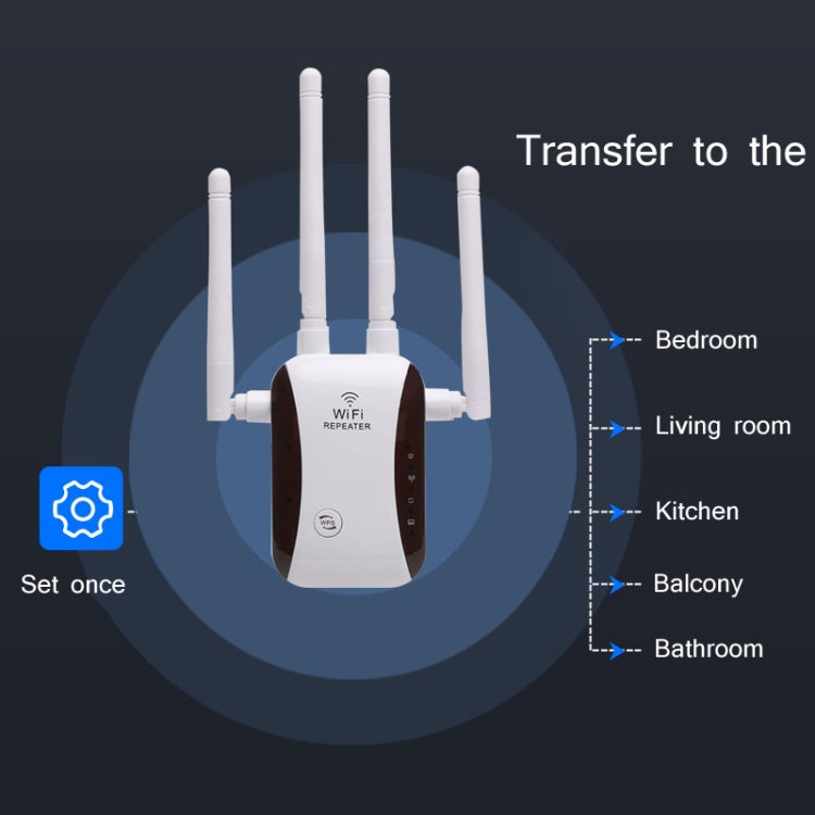 CF-WR758AC WIFI Signal Amplifier Wireless Network Enhancement Repeater(UK Plug)