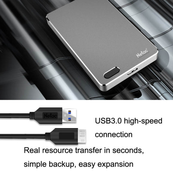 Netac K330 High Speed 2.5 Inch Encrypted Mobile Hard Drive, Capacity: 2TB