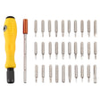32-in-1 CRV Steel Mobile Phone Disassembly Repair Tool Multi-function Combination Screwdriver Set(Yellow) - free shipping - PMC TechLife - Order now!