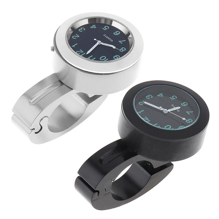 Motorcycle Bike Modified Handlebar Clock Watch(White)