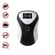 Ultrasonic Multifunctional Mouse Repeller Energy-Saving Silent Insect Repeller, Plug Type:UK Plug(Black White)