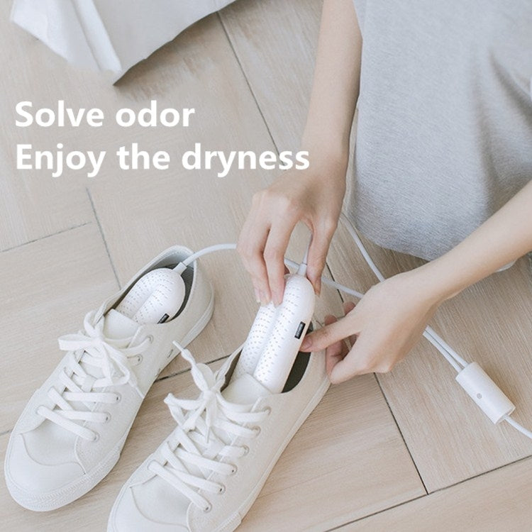 SOTHING 220V Shoe Dryers Deodorization Sterilization Quick Drying Dryer Winter Shoes Heater, CN Plug, Style:Wired Control Timer(White)