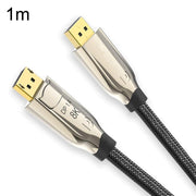 1m 1.4 Version DP Cable Gold-Plated Interface 8K High-Definition Display Computer Cable OD6.0MM 30AWG With Nylon Mesh(Gold)