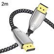 2m 1.4 Version DP Cable Gold-Plated Interface 8K High-Definition Display Computer Cable OD6.0MM 30AWG With Nylon Mesh(Gray) -  by PMC TechLife | Online Shopping South Africa | PMC TechLife | Buy Now Pay Later Mobicred