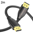 2m 1.4 Version DP Cable Gold-Plated Interface 8K High-Definition Display Computer Cable OD6.0MM 30AWG With Nylon Mesh(Black) -  by PMC TechLife | Online Shopping South Africa | PMC TechLife | Buy Now Pay Later Mobicred