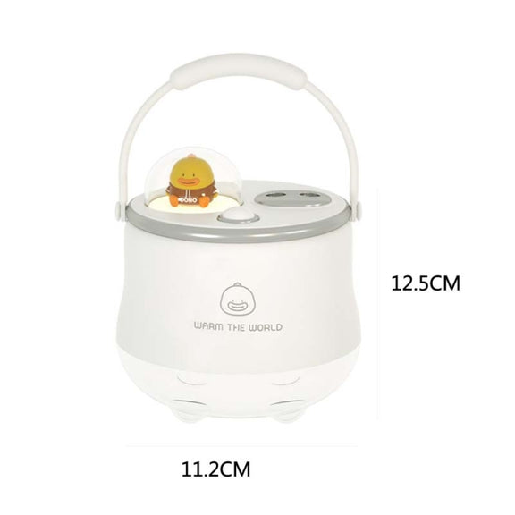 F08 Wired Water Replenishing Double Spray Humidifier LED Night Light Humidifier(Pink)