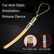 2 PCS P183 Car Anti-Static Elimination Release Device Grounding Strip Car Off-Road Exhaust Pipe Anti-Static Belt, Style: Sedan(Yellow)