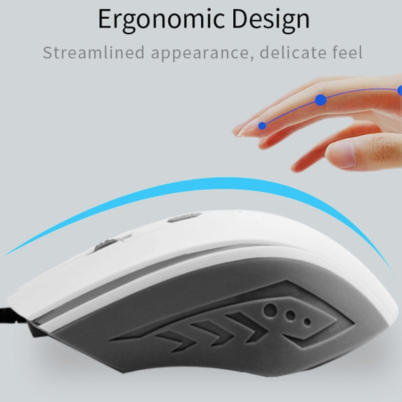 Pcsensor MOS4 4 Keys 2400DPI Game Intelligent Voice Recognition Input Mouse, Cable Length: 1.5m(Mute)