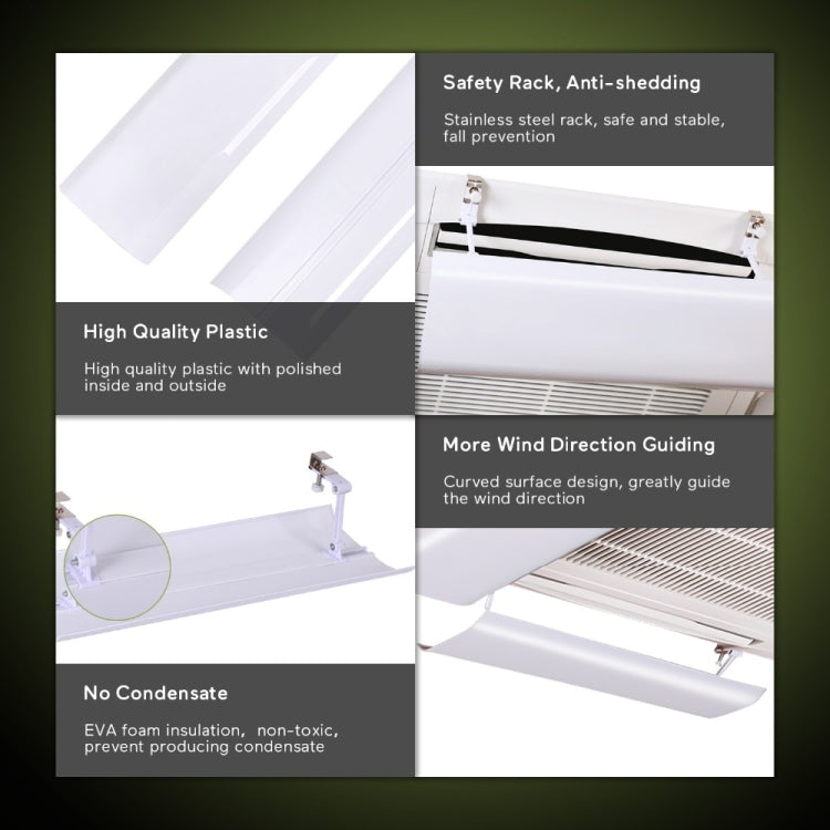 94cm Single Piece Central Air Conditioning Wind Deflector Shield Air-Conditioning Anti Direct Blowing Wind Deflector Board