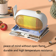 N301 Mini Heater Office Desk Silent Hot Air Heater Household Bedroom Heater US Plug(Emerald)