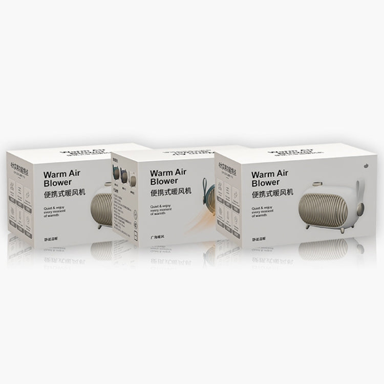 N301 Mini Heater Office Desk Silent Hot Air Heater Household Bedroom Heater US Plug(Emerald)
