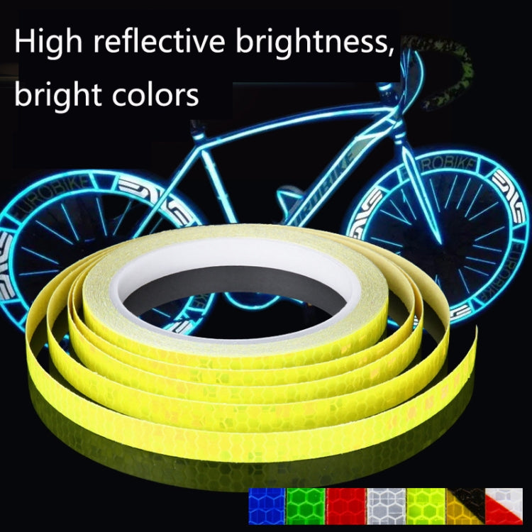 3 Rolls Bicycle Mountain Bike Motorcycle Sticker Car Contour Reflective Sticker Night Riding Reflective Sticker 1 x 800cm(White)