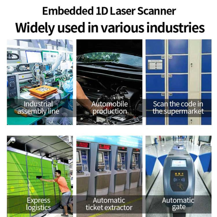EVAWGIB DL-X720 Red Light 1D Barcode Scanning Recognition Engine, Interface:USB