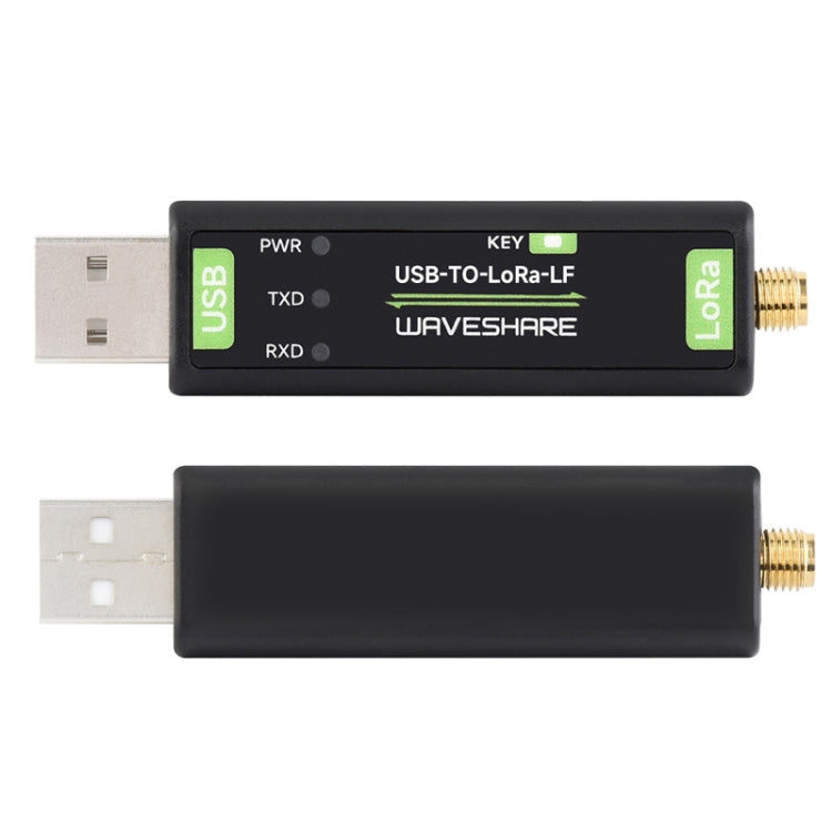 2pcs Waveshare 24513 USB To LoRa Data Transfer Module Based On SX1262 LF Version Using TCXO Crystal Oscillator