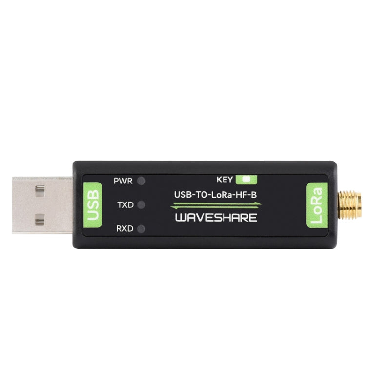2pcs Waveshare 24514 USB To LoRa Data Transfer Module Based On SX1262 LF Version Using XTAL Crystal Oscillator