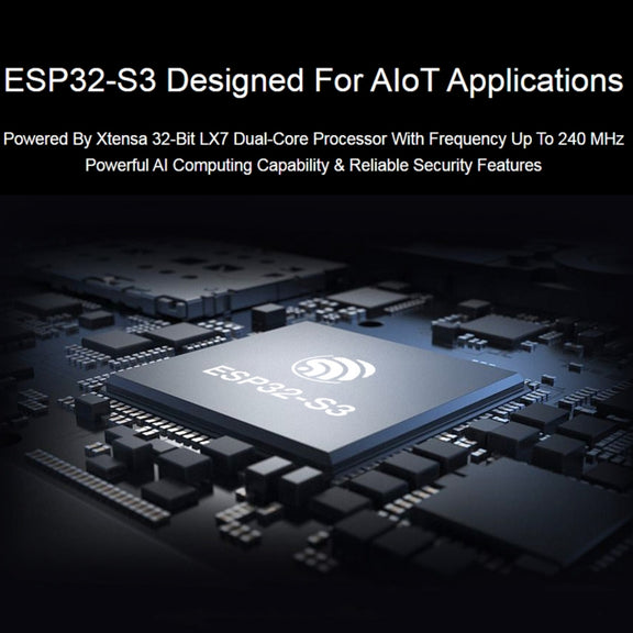 Waveshare ESP32-S3 Microcontroller 2.4GHz Wi-Fi Development Board ESP32-S3-WROOM-1-N8R8 Module Standard Ver.