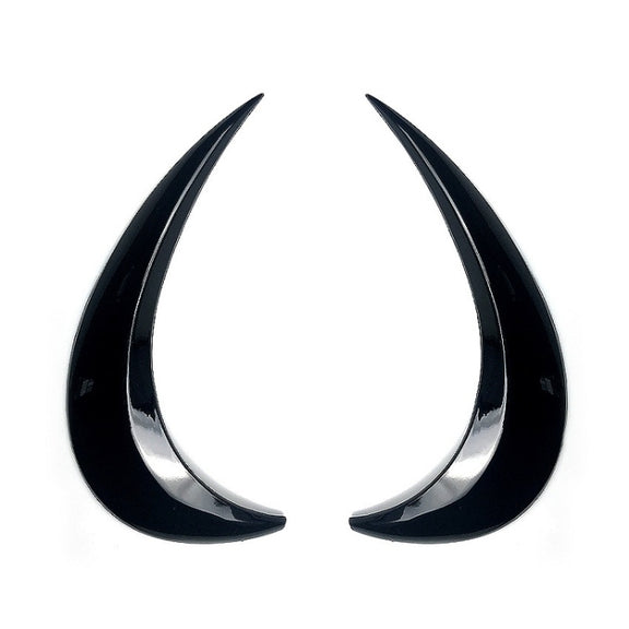 Headlight Eyebrow Modified Car Sticker For Volkswagen Beetle 2012-2018(Piano Black)
