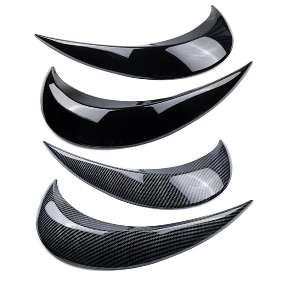 Headlight Eyebrow Modified Car Sticker For Volkswagen Beetle 2012-2018(Piano Black)