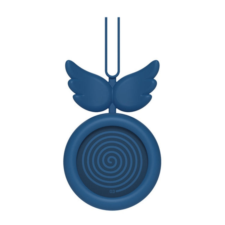USB Charging Fan Brushless Hanging Neck Mini Sling Lazy Fan(Blue)