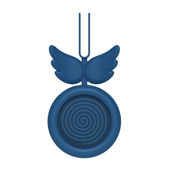 USB Charging Fan Brushless Hanging Neck Mini Sling Lazy Fan(Blue)