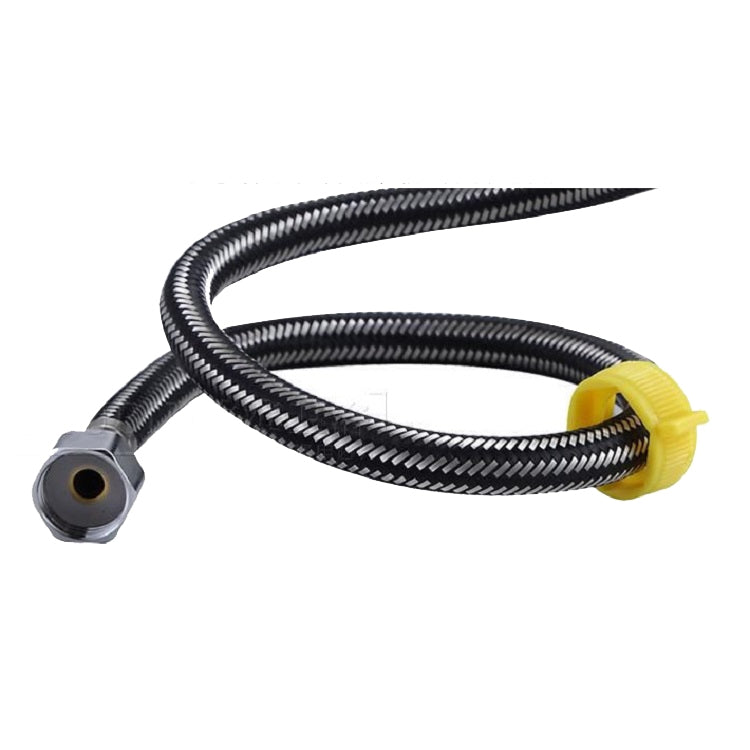 304 Stainless Steel Metal Weave High-pressure Explosion-proof Hot And Cold Water Inlet Hose, Size:60 cm