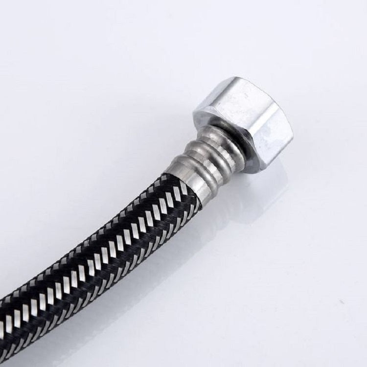 304 Stainless Steel Metal Weave High-pressure Explosion-proof Hot And Cold Water Inlet Hose, Size:100 cm