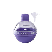 2PCS Home Whiskey Bulb Ice Ball Ice Cube Silicone Mold With Funnel(Lavender Purple)
