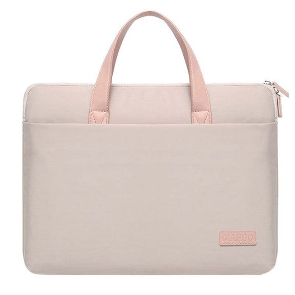 For MacBook 15.6-16.1 Inches MAHOO 10188 Ultra-Thin Hand Computer Bag Messenger Laptop Bag, Color:Khaki
