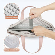 For MacBook 15.6-16.1 Inches MAHOO 10188 Ultra-Thin Hand Computer Bag Messenger Laptop Bag, Color:Khaki