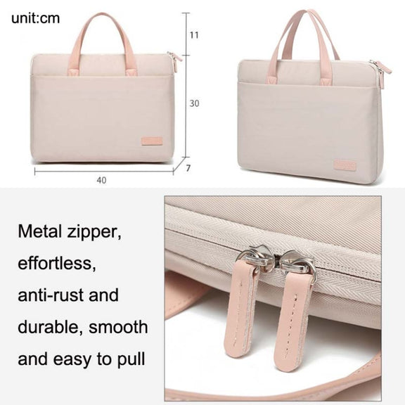For MacBook 15.6-16.1 Inches MAHOO 10188 Ultra-Thin Hand Computer Bag Messenger Laptop Bag, Color:Gray