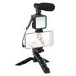KIT-01LM 3 in 1 Video Shooting LED Light Portable Tripod Live Microphone, Specification:Battery Models - Selfie Sticks by PMC TechLife | Online Shopping South Africa | PMC TechLife | Buy Now Pay Later Mobicred