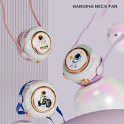 MD666-3 Cartoon Space Capsule Mini Portable Bladeless Hanging Neck Fan(Pink)