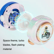 MD666-3 Cartoon Space Capsule Mini Portable Bladeless Hanging Neck Fan(Pink)