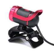 HXSJ A859 480P Computer Network Course Camera Video USB Camera Built-in Sound-absorbing Microphone(No Camera Function  Red)