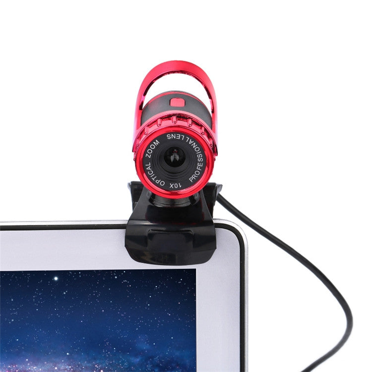 HXSJ A859 480P Computer Network Course Camera Video USB Camera Built-in Sound-absorbing Microphone(No Camera Function  Red)